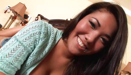 Fresh pussy London Keyes an Asian slut loves to take it in