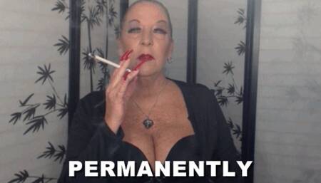 Femdom Permanently Hooked Smoking Strapon Financial Domination HD (MP4)