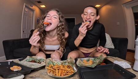 Face Stuffing with Mya and Nathalia