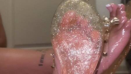 Jelly Sandals Oily Soles Tease