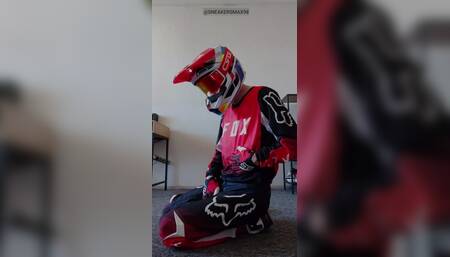 Playing in Mx Gear Cum on Nike Sneakers