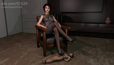 Giantess High Heels Sucking Shoejob