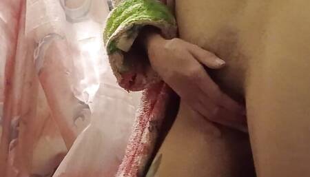 I live with my parents in the same room and so I lock myself in the bathroom to masturbate