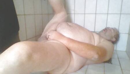 old man pissing