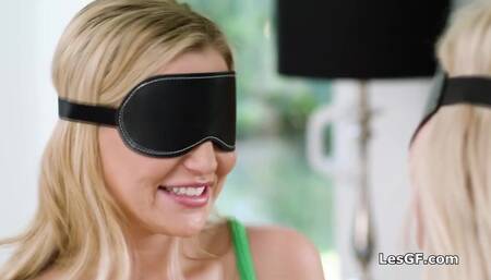 Three big tit blondes scissoring