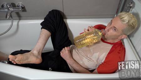 Wetting My Clothes with a Big Bottle of Piss