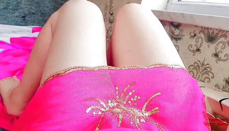 Without Hands Candy Ladyboy Babe Shemale Pre Cumming Masturbation Workout With Cute Legs