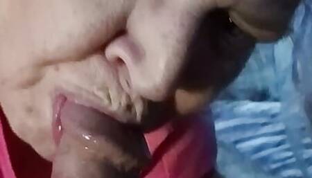 Hot MILF Just Sucking Some Cock!