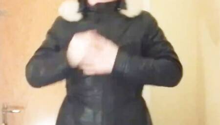 Wearing feminine real skin