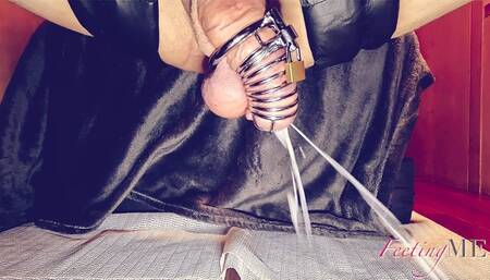 FeetingMe 69: NIPPLE NEEDLE+COCK CAGE+CUMSHOT+FEET new