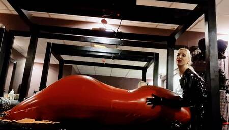 the inflatable LATEX BAG & THE RUBBER SLAVE