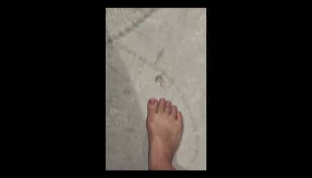 Simply Male Modeling Foot Modeling Barefeet Walking in the Floors of the Dusty Filthy Garage. Getting My Feet Dirty, Dirty Soles