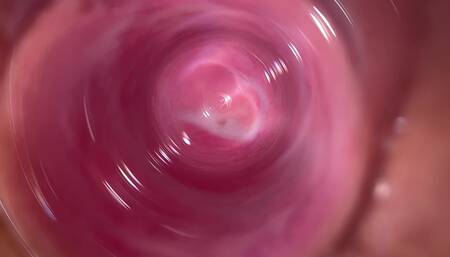 Camera Deep Inside Mia's Creamy Pussy
