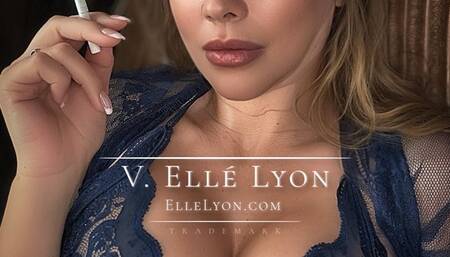 Elle Lyon Looking Sexy in Blue