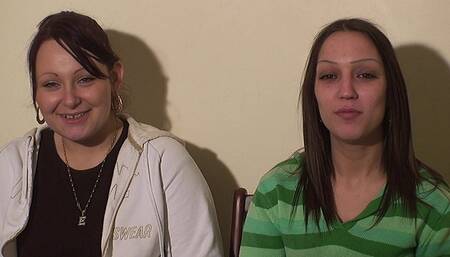 Ariana & Hannah Biting Their Slave