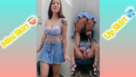 Mini Skirt full masturbation PART ONE