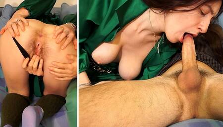 JUICY wet blowjob with HUGE cumshot in mouth!????SWALLOW