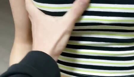 Girl Neighbor In The Elevator Called For Tea And Deliciously Sucked My Dick