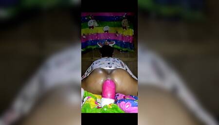 Fufu femboy enjoy playing his huge dildo