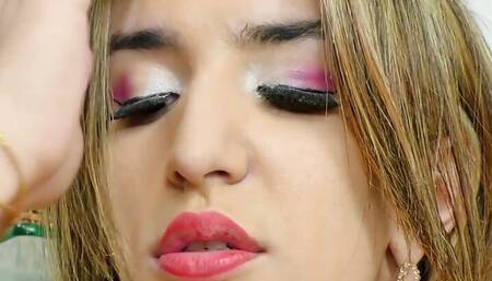 Hot TS Vitoria Neves Feeds Him Shemale Cock Before Getting Banged