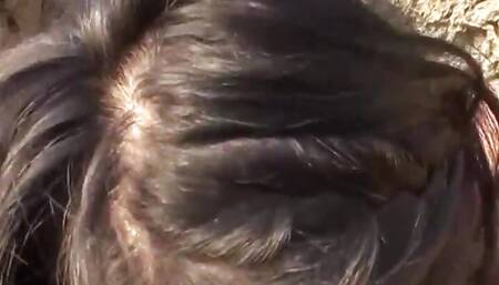 Uncensored JAV of Megumi Haruka gargling meatpipe and blowing balls!