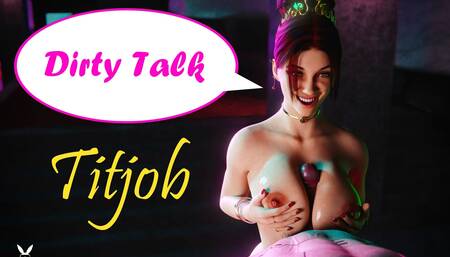 Dirty Talk Titjob - your dick will explode between the tits of Scarlet Fyre, our new OC