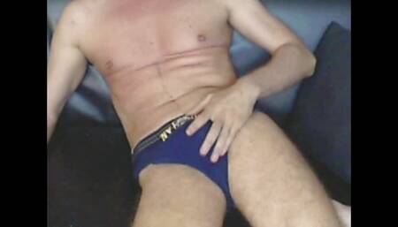 Jerking off in My Nypd Jock Strap