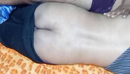 Desi housewife having romance with her husband.