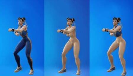 Chun li Fortnite Dances but All Naked
