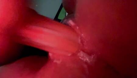 Creaming all over my big dildo pt. 2