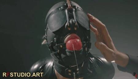 Elli - Tight PVC Mummification and Suspension - Full Process Shown in Detail (FULL HD MP4)