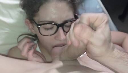 Milk Before Go to Bed Mouth Swallow Cum