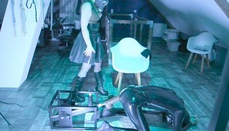 Latex and fuckmachine