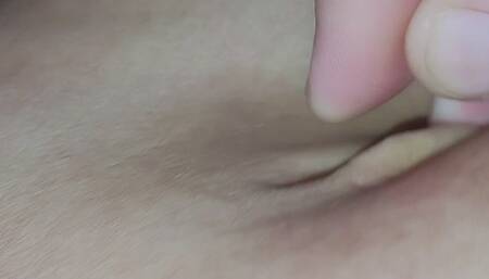 A lil hard play to my belly button with a clothespin