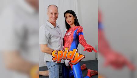 Hot asian ladyboy in cosplay hardcore scene