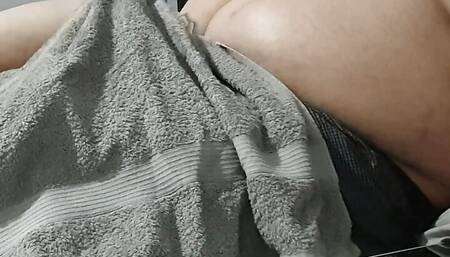 Step mom take out step son dick and blowjob him without condom