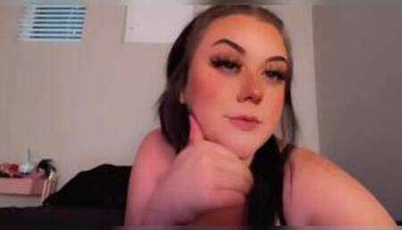 Tying myself up in stockings before my boyfriend for BDSM fun