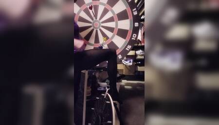 Sooner Gurl Has Sharp Darts Thrown At Her Sexy Body