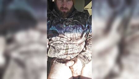 Middle seat driving cumshot