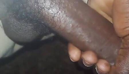 A Hot Big Black Cock Mastubating