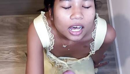 Teen sucks you until you on her face