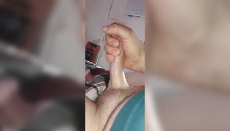 Stroking Cock Till Cums
