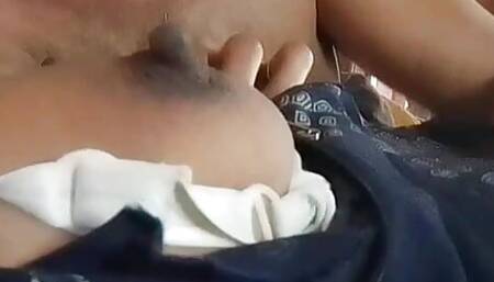 Malayalee nurse's breast is soothed by her friend