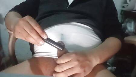 I masturbate by putting my vibrator in my penis