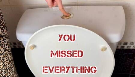 FILLED THE ENTIRE TOILET WITH GOLDEN PISS, BUT YOU WERE LATE WHEN I WAS PEING 4K ENG SUB