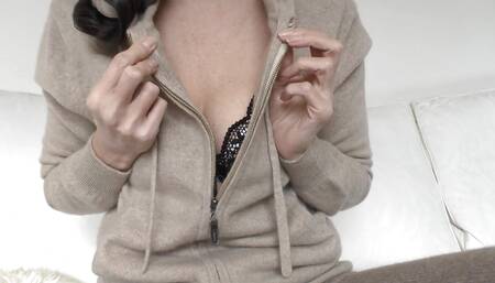 Cashmere Sweater Love and Cum on Stepmother's Sweater Lady Victoria Valente