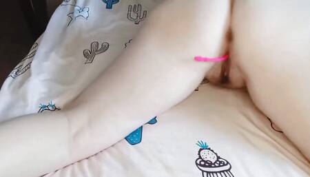 Vibrator Orgasm Hairy Pussy Close up