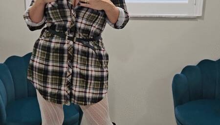 Spitting on your cock, sucking it and your huge load on my tits!