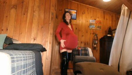 teasing my vore victim in my belly