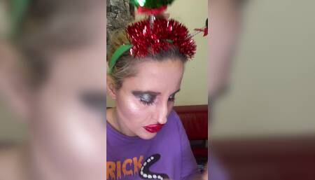 Transformation Into Big Red Lips Bimbo